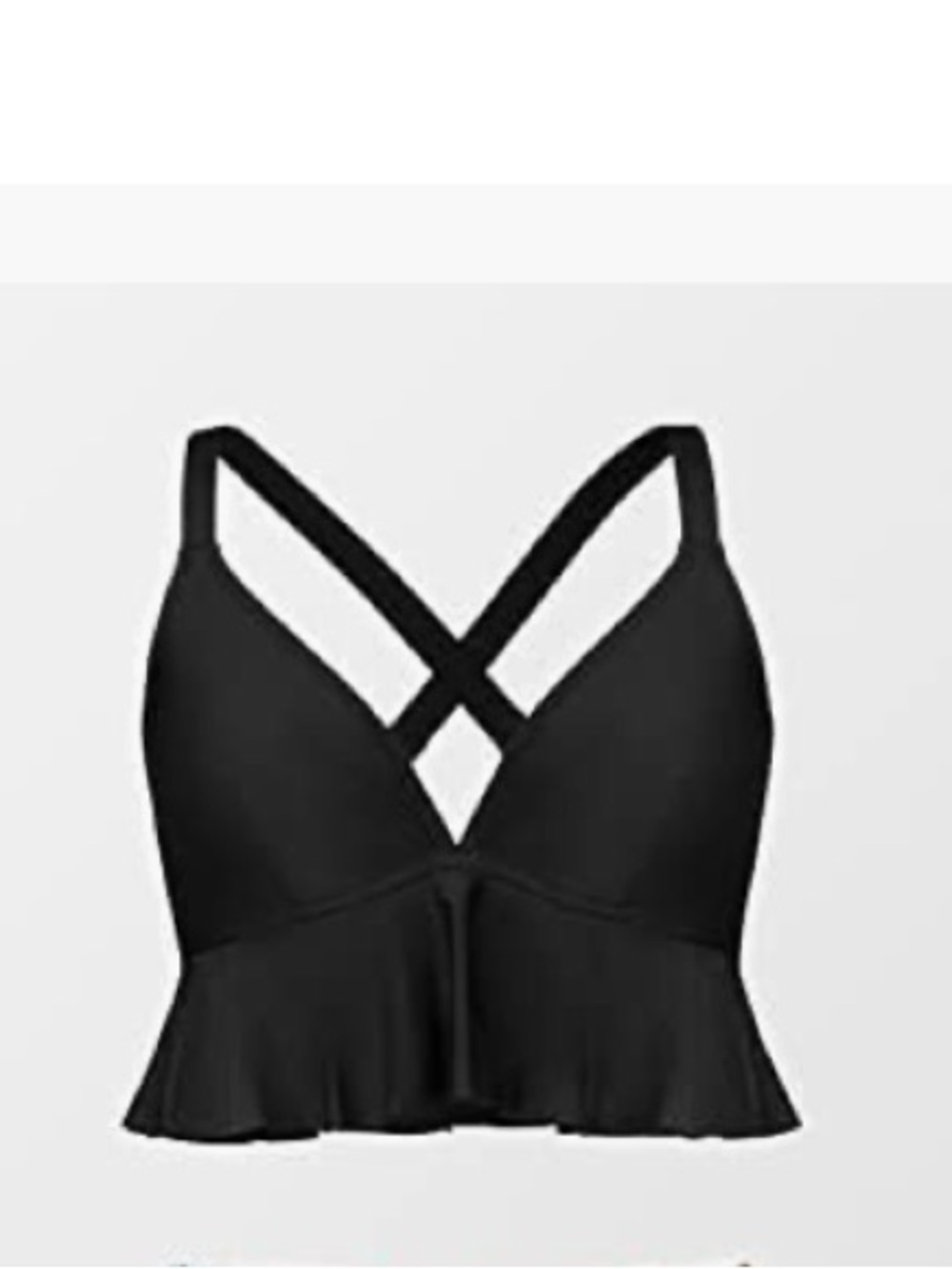 Cupshe Women's Plus Black Bikinis Top With Ruffles & Adjustable Straps .
Size 3X - Picture 5 of 12